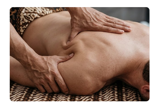 deep tissue massage full body strong pressure